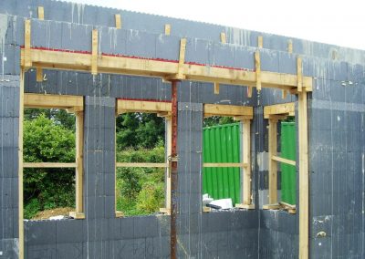 ICF walls with large windows