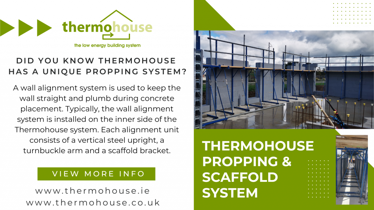 Did you know Thermohouse has a unique wall propping & scaffold system ...